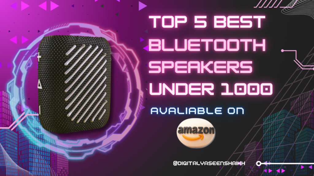 Top 5 Bluetooth Speakers Under ₹1000 (2026) – Best Budget Picks for Powerful Sound